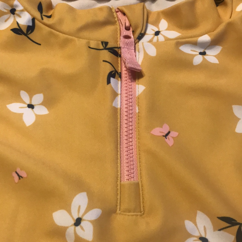 Floral Yellow 2-Piece Rashguard Set - Picture 7 of 7